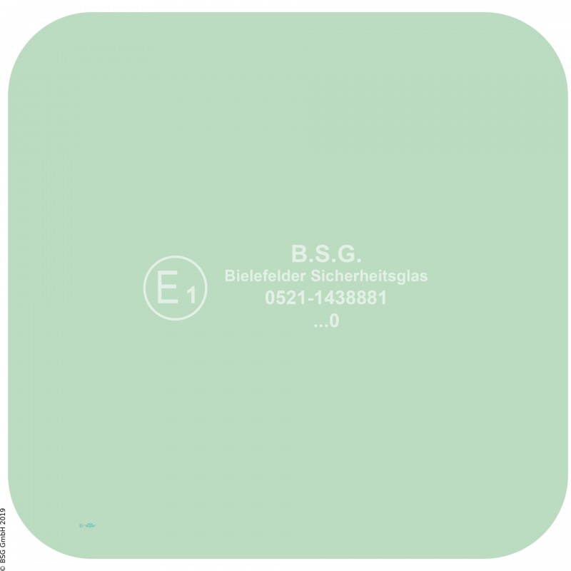 B00 - Heckscheibe Orenstein & Koppel (O&K) BaggerRH 4 - 25, MH 4 - 6, City, Plus (Serie IV, PMS-B Fahrerhaus) Heckscheibe