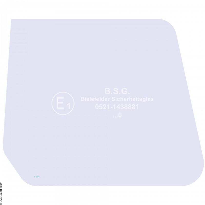 R00 - Seitenscheibe rechts Orenstein & Koppel (O&K) BaggerRH 4 - 25, MH 4 - 6, City, Plus (Serie IV, PMS-B Fahrerhaus) Seitenscheibe rechts