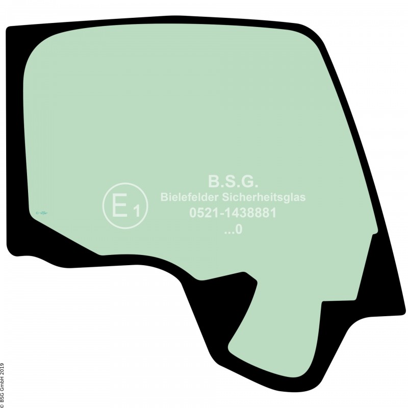 R00 - Seitenscheibe rechts Kobelco BaggerSK75-SK270SR Serien 3 und 5 Seitenscheibe rechts