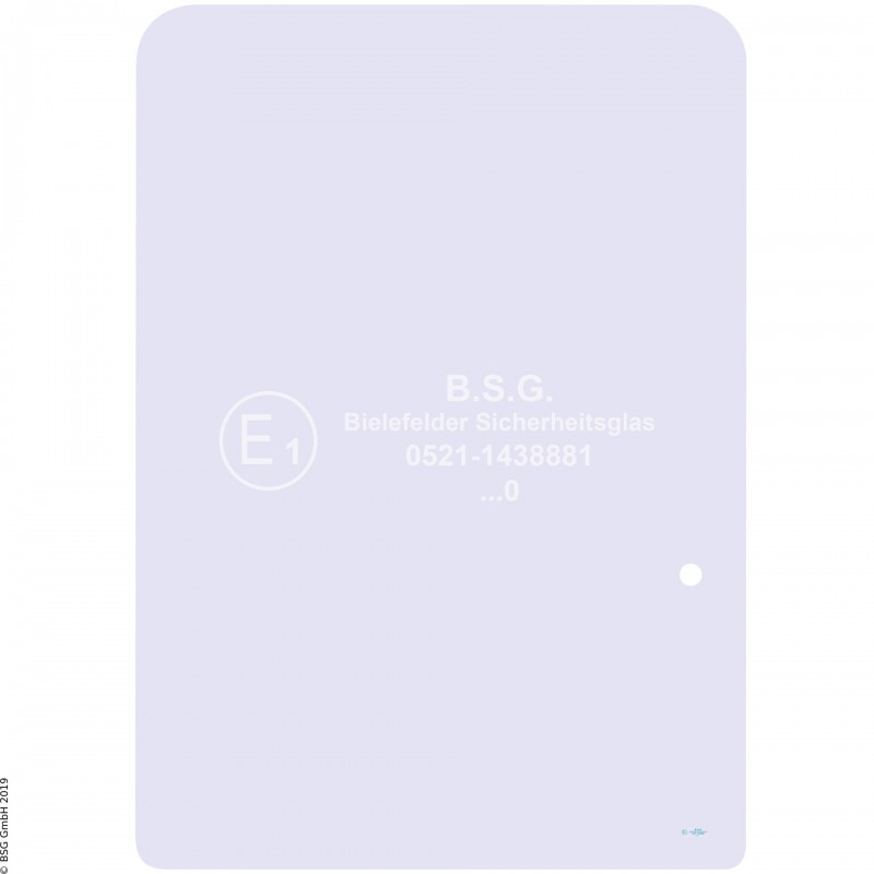 A00 - Frontscheibe JCB BaggerJS70 bis JS240(W) (XO Cab) Frontscheibe oben