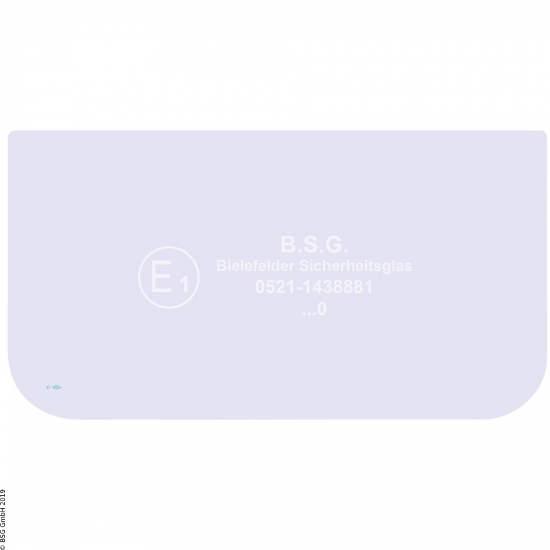 A00 - Frontscheibe JCB BaggerJS70 bis JS240(W) (XO Cab) Frontscheibe unten