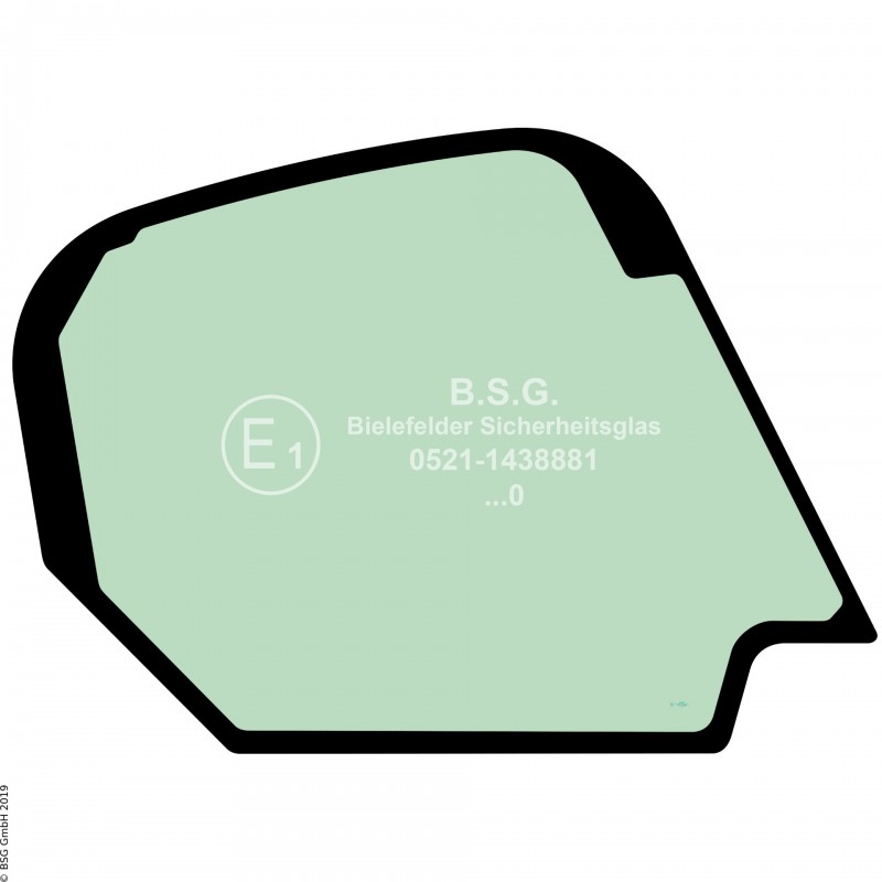 R00 - Seitenscheibe rechts JCB Radlader (auch Kettenlader)135(T) - 330(T), 3TS-8 Seitenscheibe rechts