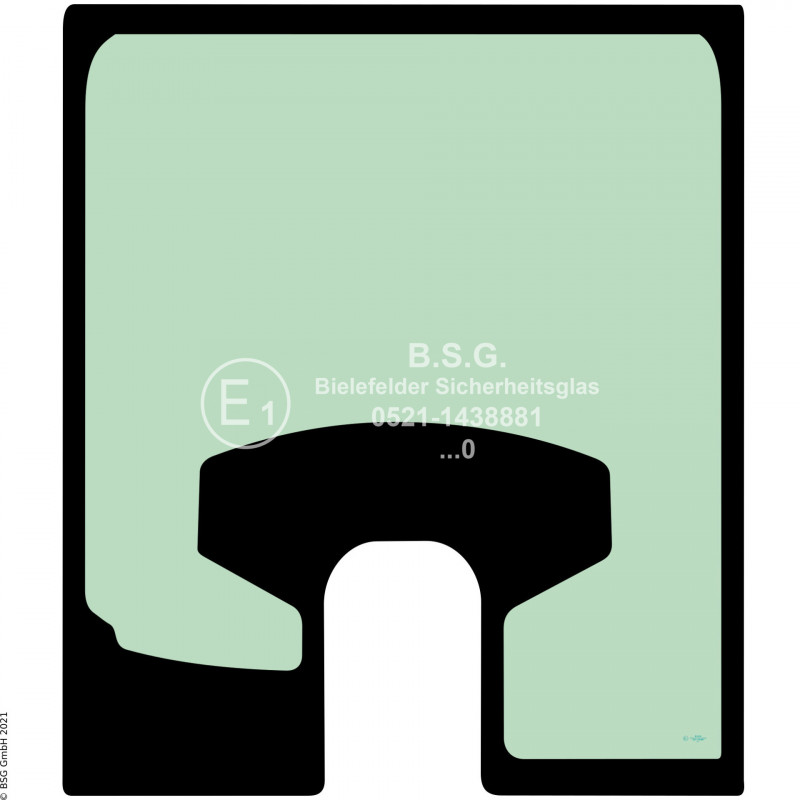 A00 - Frontscheibe Case Radlader (auch Kettenlader)521, 621, 721, 821, 921, 1021, 1121 Serie G (TIER 4b) Frontscheibe