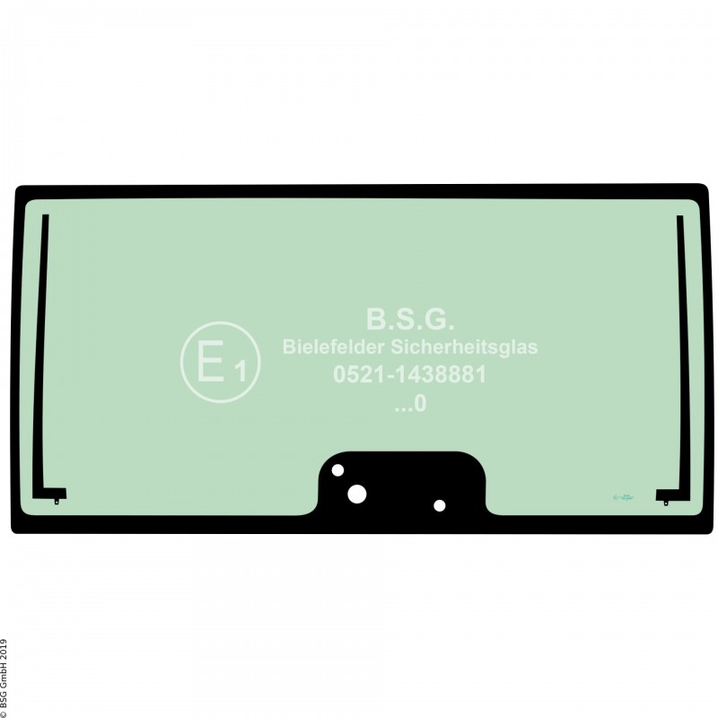 B00 - Heckscheibe Komatsu Radlader (auch Kettenlader)WA 80M, 100M Serie 7 (TIER 4) Heckscheibe heizbar