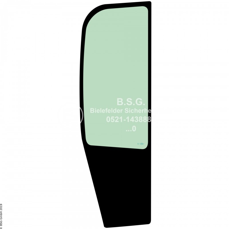 R00 - Seitenscheibe rechts Komatsu Radlader (auch Kettenlader)WA 80M, 100M Serie 7 (TIER 4) Seitenscheibe rechts hinten