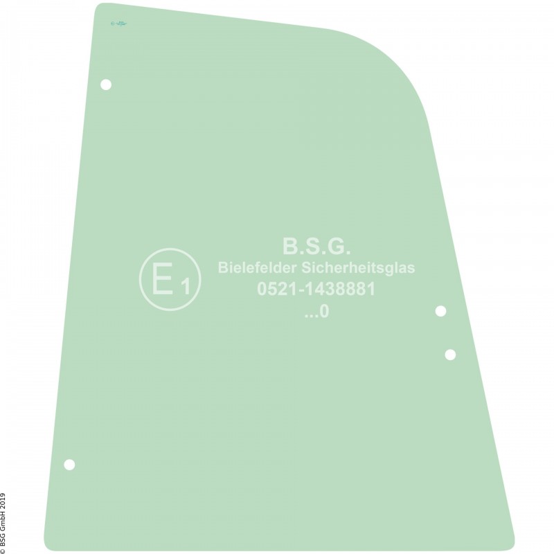 R00 - Seitenscheibe rechts Kramer Radlader (auch Kettenlader)318, 418 (BM 308) Ausstellscheibe rechts (bis Ser.# 308630761)