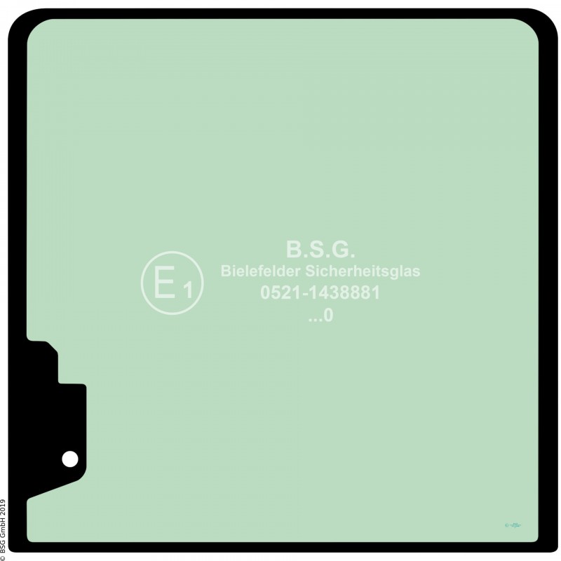 A00 - Frontscheibe Kubota BaggerKX 080-4 Frontscheibe oben