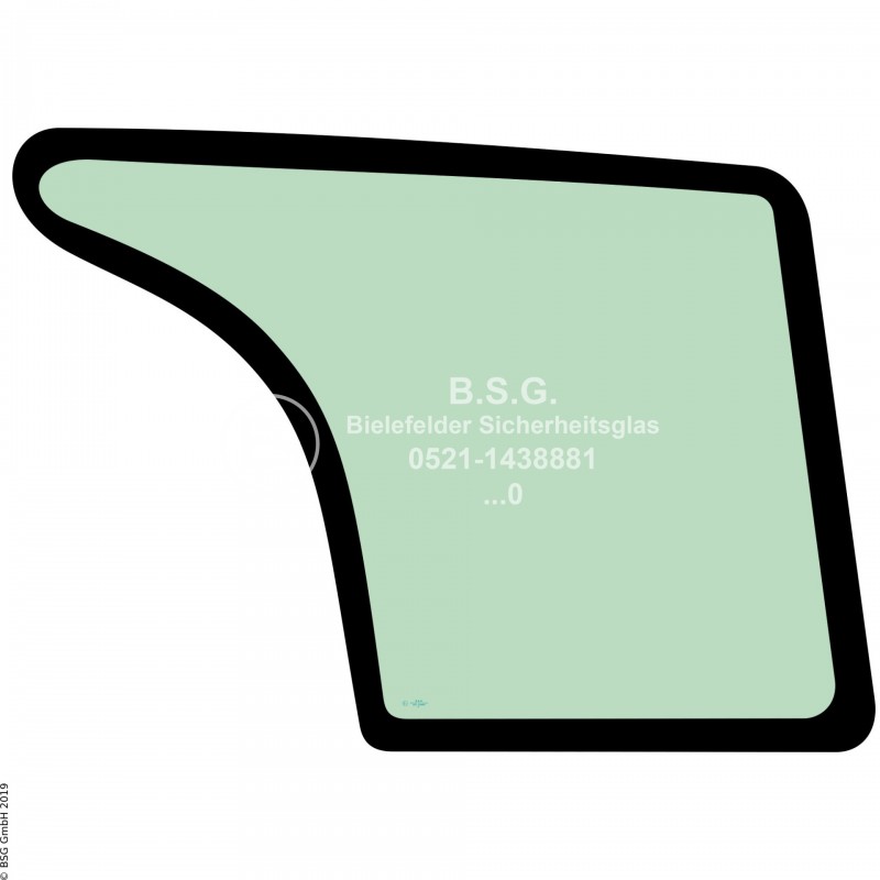 R00 - Seitenscheibe rechts Kubota BaggerKX 015-4, 016-4, 018-4, 019-4 Seitenscheibe rechts unten