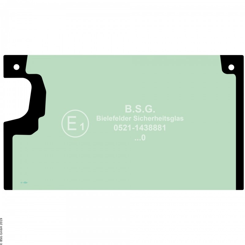 A00 - Frontscheibe Kubota BaggerKX 27-4, 30-4 Frontscheibe unten