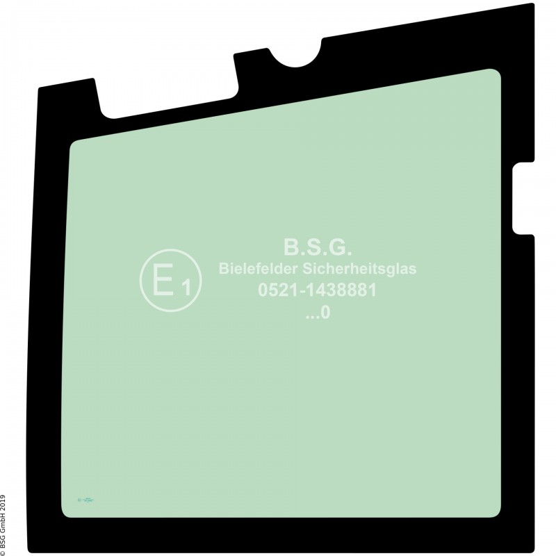 FD0 - Türscheibe Kubota BaggerKX 27-4, 30-4 Türscheibe unten