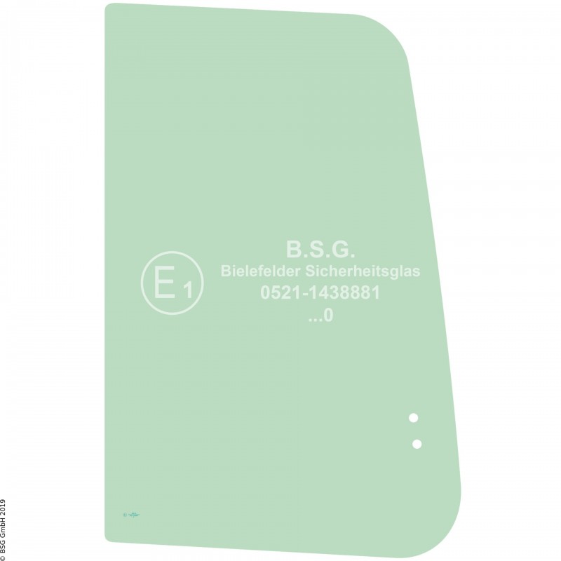 R00 - Seitenscheibe rechts Kubota BaggerKX033-4, KX037-4, KX040-4, KX042-4 Rechte vordere Schiebescheibe