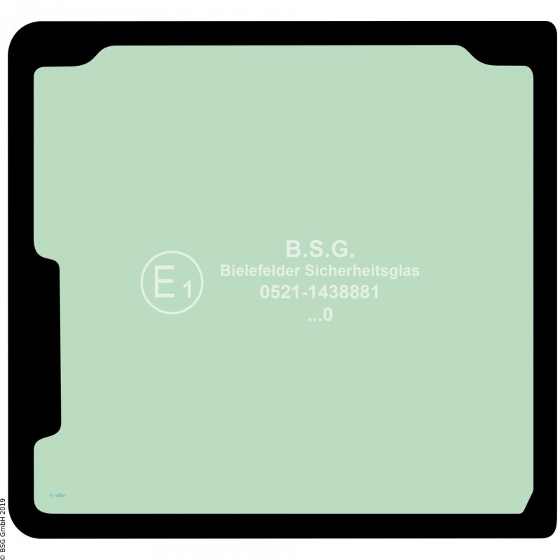 B00 - Heckscheibe Kubota BaggerU36-4, U48-4, U55-4 Heckscheibe