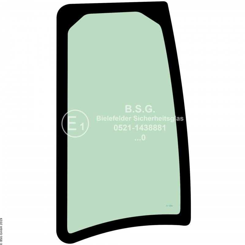 L00 - Seitenscheibe links Kubota BaggerKX057-4 Linke hintere Seitenscheibe