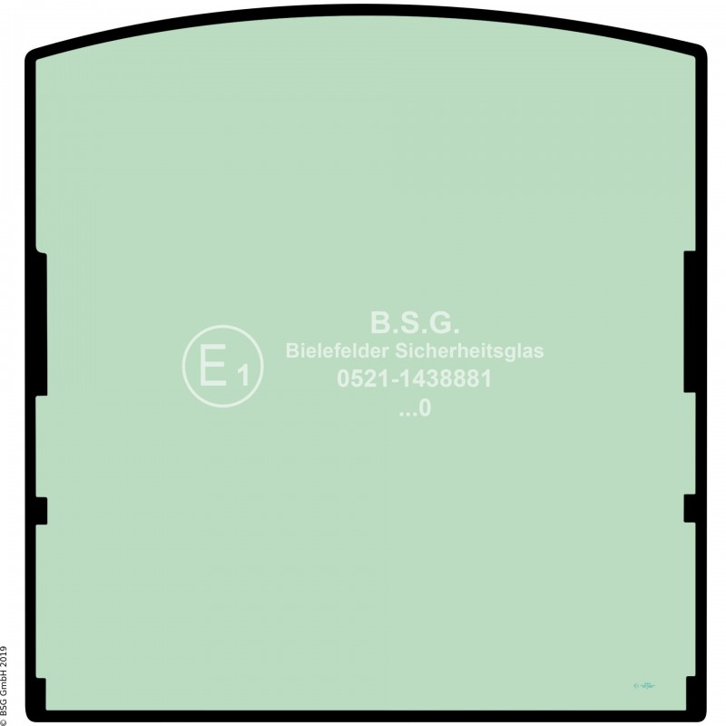 A00 - Frontscheibe JCB Bagger8040ZTS, 8045ZTS, 8050ZTS, 8055RTS, 8055ZTS, 8065RTS Frontscheibe oben