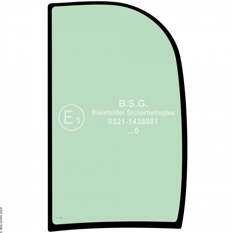 L00 - Seitenscheibe links JCB Bagger8040ZTS, 8045ZTS, 8050ZTS, 8055RTS, 8055ZTS, 8065RTS Seitenscheibe links hinten