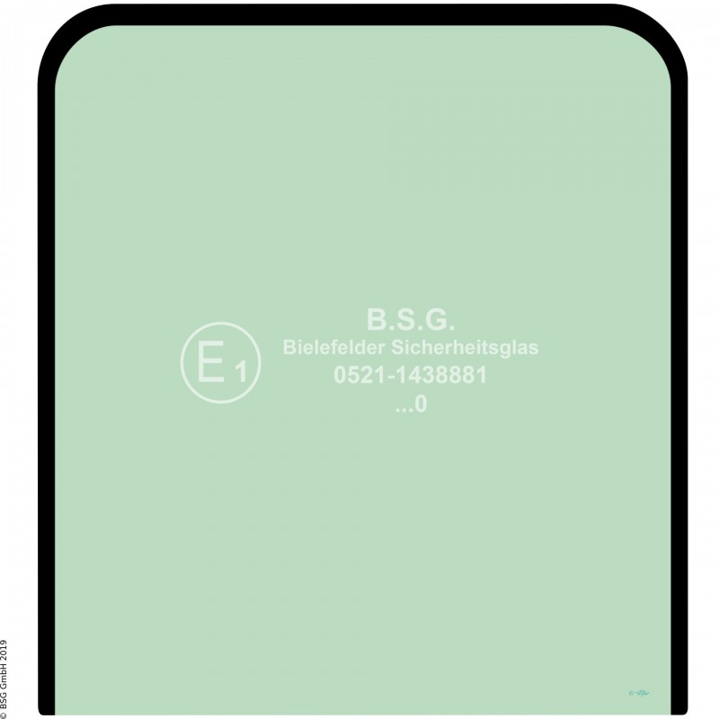 A00 - Frontscheibe JCB Bagger8080ZTS, 8085ZTS Frontscheibe oben