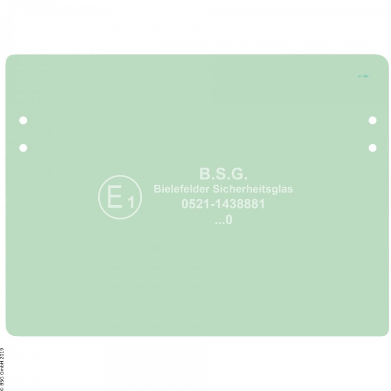 A00 - Frontscheibe JCB BaggerJS(W) + JZ (Euro Cab) Serie 1 (bis 2003) Frontscheibe unten