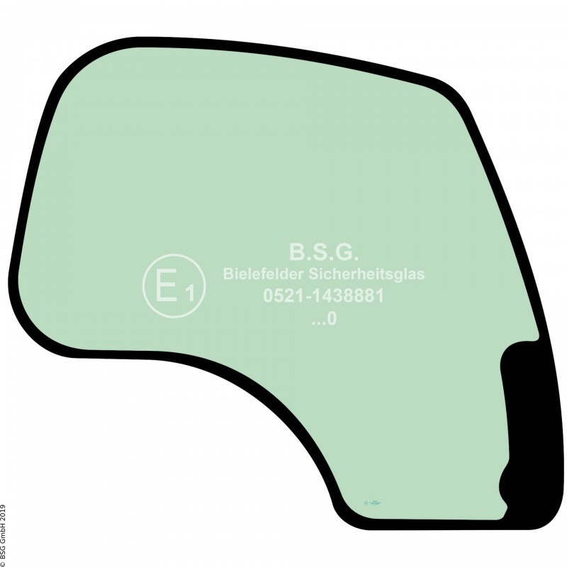 R00 - Seitenscheibe rechts JCB BaggerJS(W) + JZ (Euro Cab) Serie 2 (2003 bis 2012) Seitenscheibe rechts