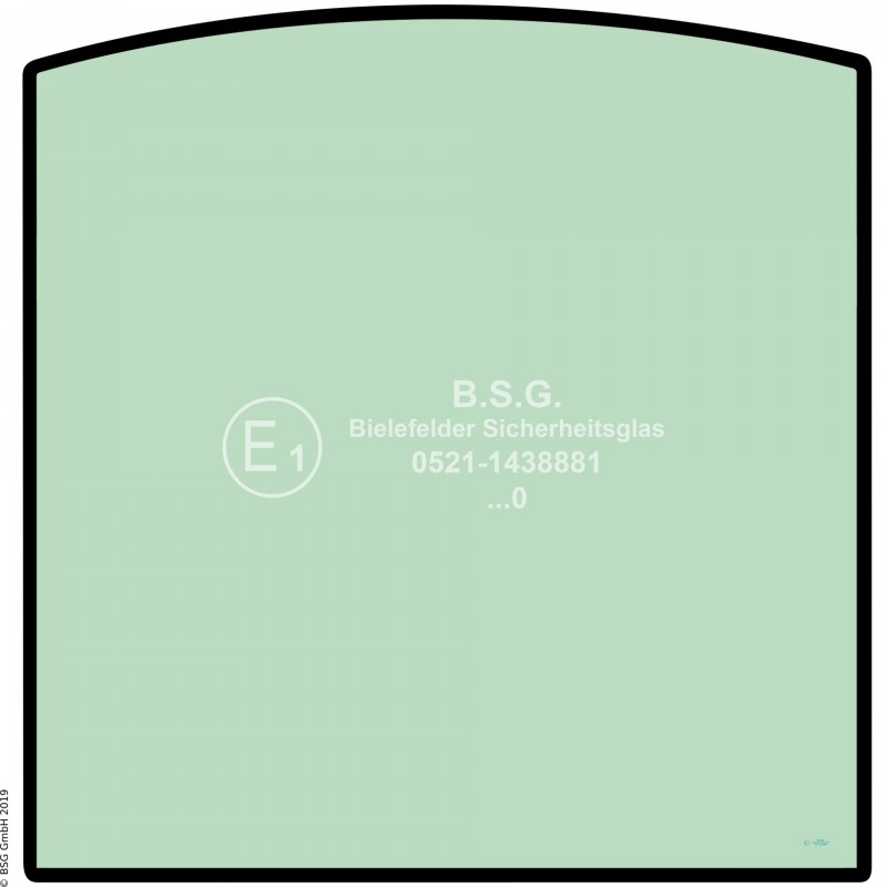 A00 - Frontscheibe JCB Bagger8025ZTS, 8026CTS, 8030ZTS, 8035ZTS Frontscheibe oben