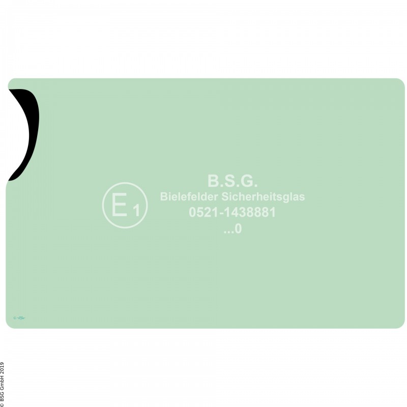 A00 - Frontscheibe Kubota BaggerU 27-4 Frontscheibe unten