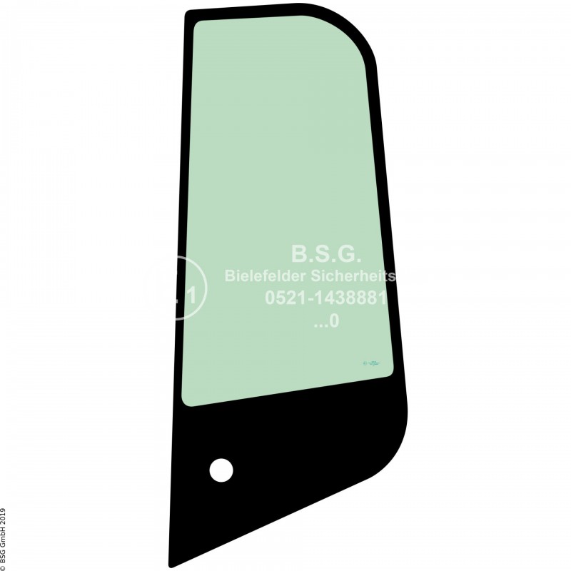 L00 - Seitenscheibe links Kubota BaggerU 27-4 Seitenscheibe links hinten