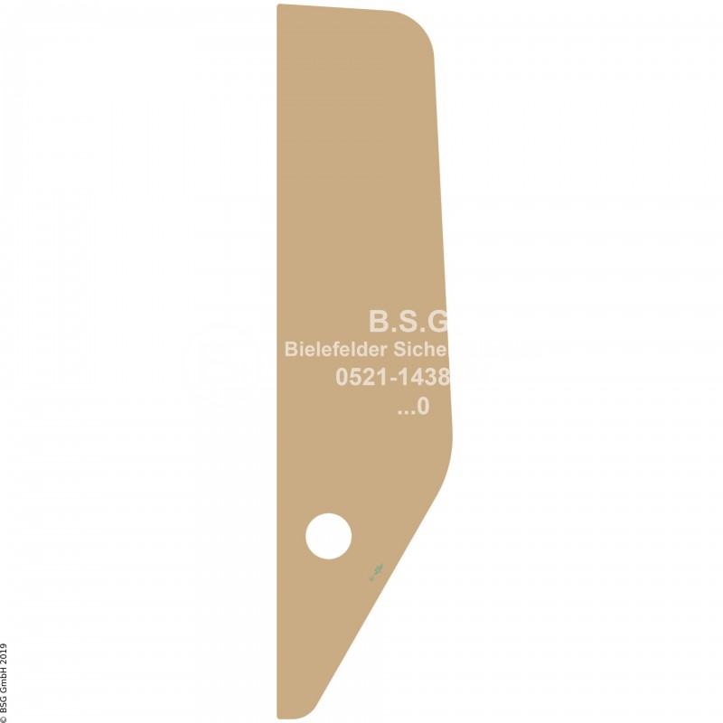 L00 - Seitenscheibe links Takeuchi BaggerTB025-1, TB025-2, TB035, TB045 Seitenscheibe links hinten