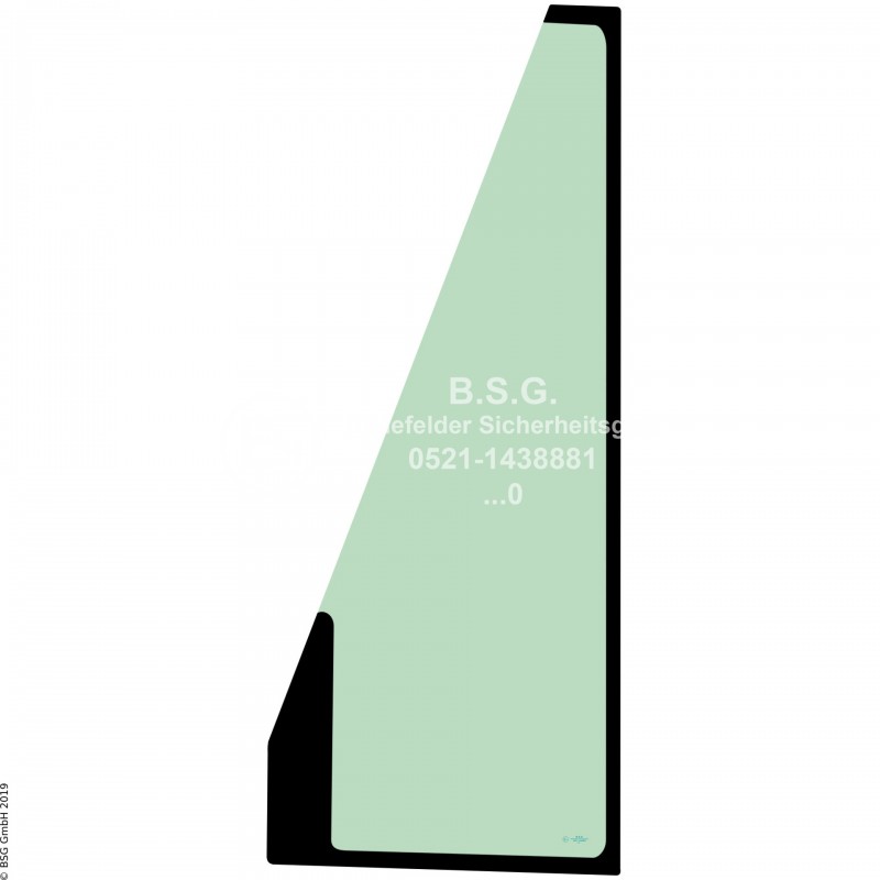 A00 - Frontscheibe Caterpillar WalzenCS423E, CS556E, CS563E, CS573E Frontscheibe links