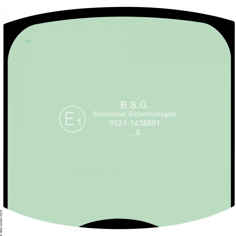 A00 - Frontscheibe JCB Radlader (auch Kettenlader)406, 407, 409 Frontscheibe oben