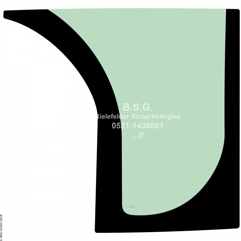 A00 - Frontscheibe JCB Radlader (auch Kettenlader)406, 407, 409 Frontscheibe unten links