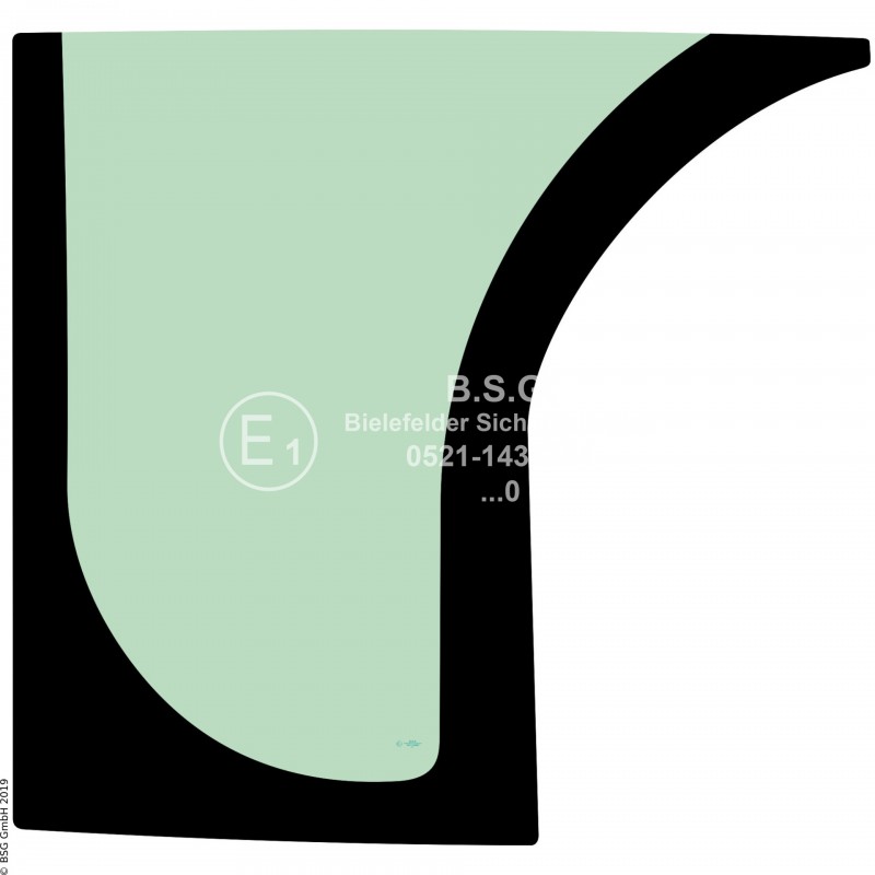 A00 - Frontscheibe JCB Radlader (auch Kettenlader)406, 407, 409 Frontscheibe unten rechts