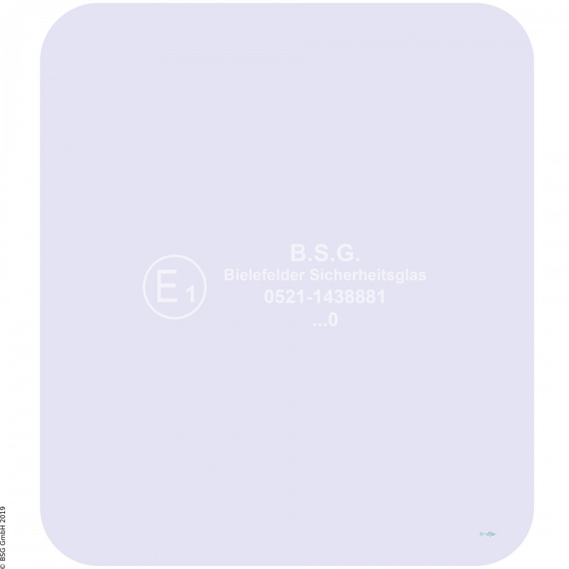 B00 - Heckscheibe Orenstein & Koppel (O&K) BaggerRH 4 - 12, MH 4 - 6 (Wischer links) Heckscheibe