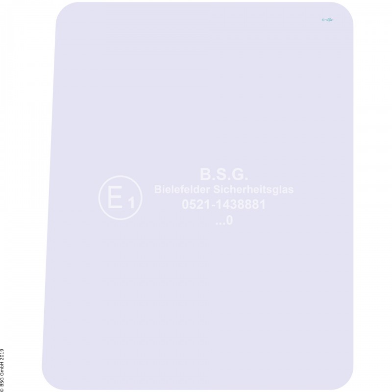 L00 - Seitenscheibe links Orenstein & Koppel (O&K) BaggerRH 4 - 12, MH 4 - 6 (Wischer links) Seitenscheibe