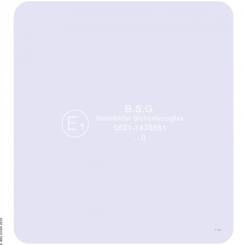 B00 - Heckscheibe Orenstein & Koppel (O&K) BaggerRH 4 - 12, MH 4 - 6 (Wischer links) Heckscheibe