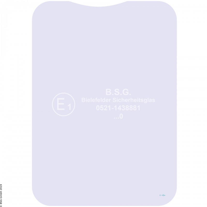 A00 - Frontscheibe Faun BaggerFM1015, FM1025, FM1035, FR1035 Frontscheibe oben