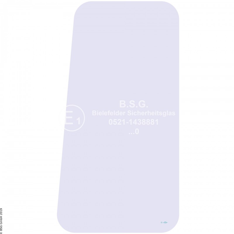 L00 - Seitenscheibe links Faun Radlader (auch Kettenlader)F1110, F1310, F1410 Seitenscheibe