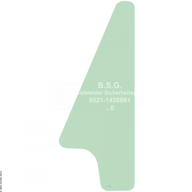 A00 - Frontscheibe Caterpillar Radlader (auch Kettenlader)950L (LXX, TNS), 962L (MTN, SXS), 966L (FRS, FSL), 972L (RFB, YJW), 980L (D8Z) Frontscheibe links
