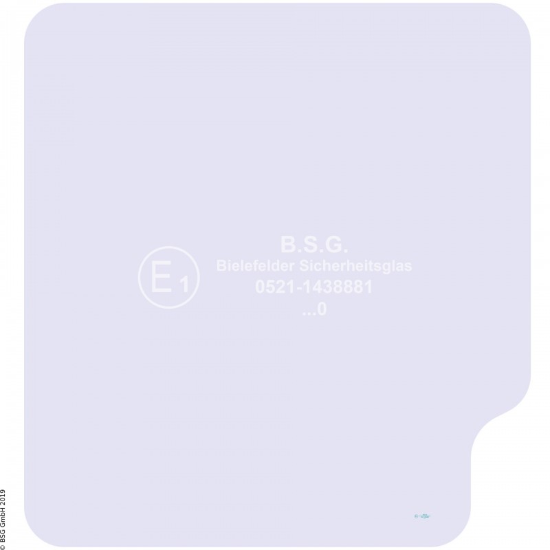 A00 - Frontscheibe Hitachi BaggerUX Serie Frontscheibe oben