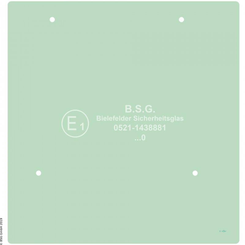 B00 - Heckscheibe Hitachi BaggerEX 27U-3, 35U-3, 40U-3, 50U-3 Heckscheibe