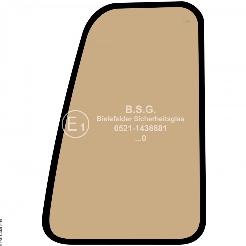 FD0 - Türscheibe Hitachi BaggerEX 12-1 bis 45-1 Türscheibe oben (Kabinentyp 3)