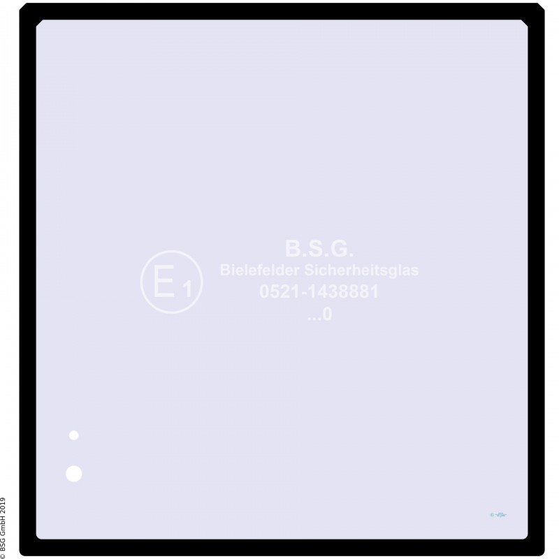 A00 - Frontscheibe Hitachi BaggerEX 15-2, 16-2B, 17-2B, 22-2, 30-2, 35-2, 40-2, 45-2 Frontscheibe oben