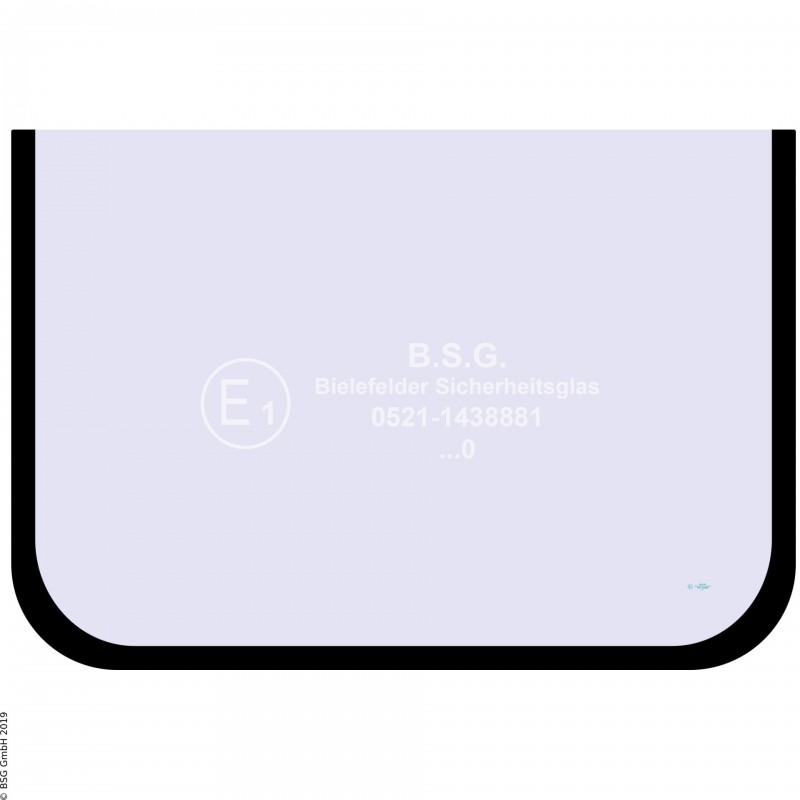 A00 - Frontscheibe Hitachi BaggerEX 15-2, 16-2B, 17-2B, 22-2, 30-2, 35-2, 40-2, 45-2 Frontscheibe unten