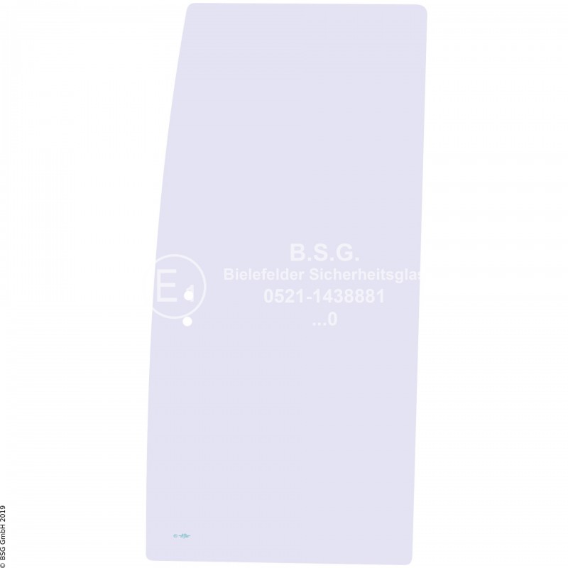 R00 - Seitenscheibe rechts Hitachi BaggerEX 15-2, 16-2B, 17-2B, 22-2, 30-2, 35-2, 40-2, 45-2 Rechte hintere Schiebescheibe