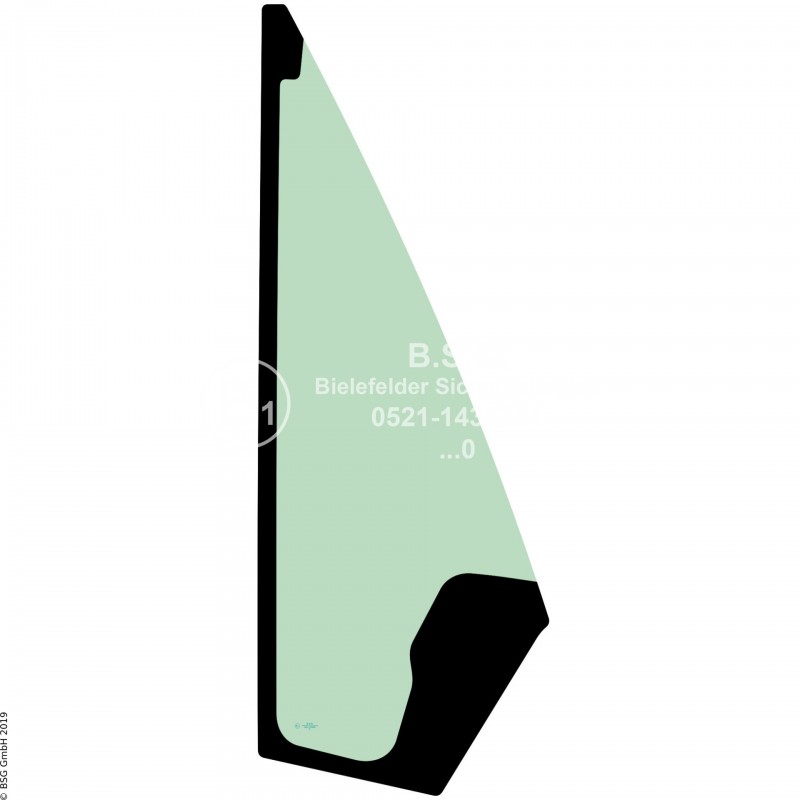 A00 - Frontscheibe Hitachi Radlader (auch Kettenlader)ZW140-5(B) bis ZW550-5(B) Frontscheibe rechts