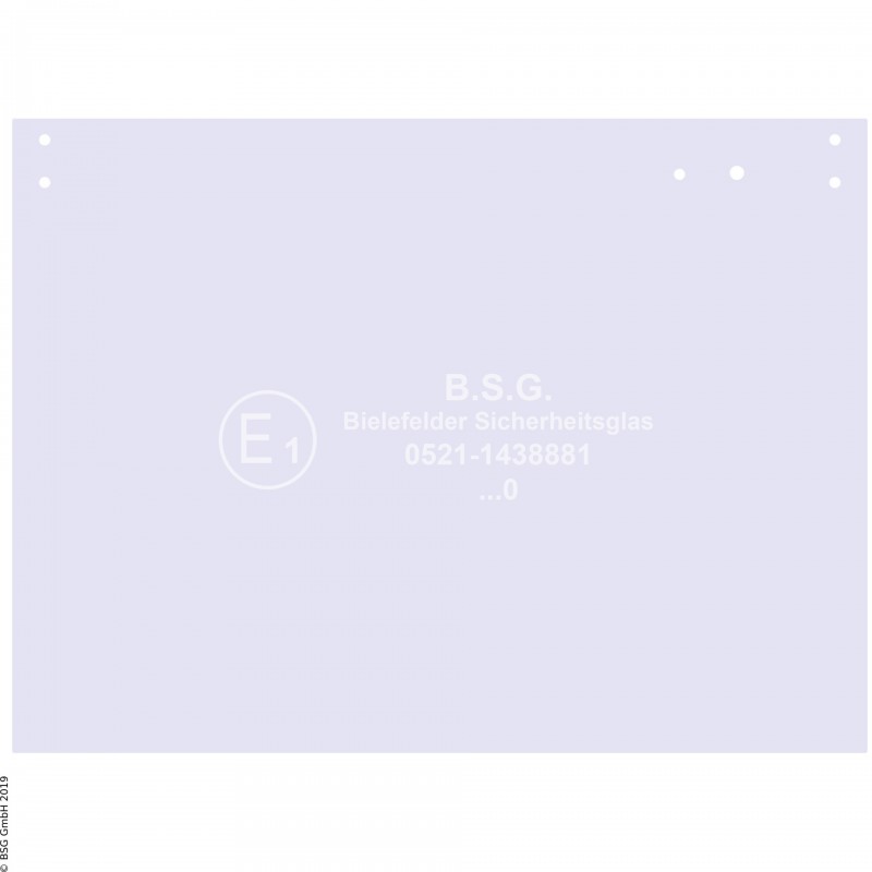 A00 - Frontscheibe Neuson Bagger1200 RDV bis 2200 RDV Frontscheibe oben