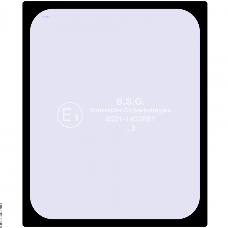 B00 - Heckscheibe Neuson Bagger1302 bis 12002 (alle Modelle) Heckscheibe