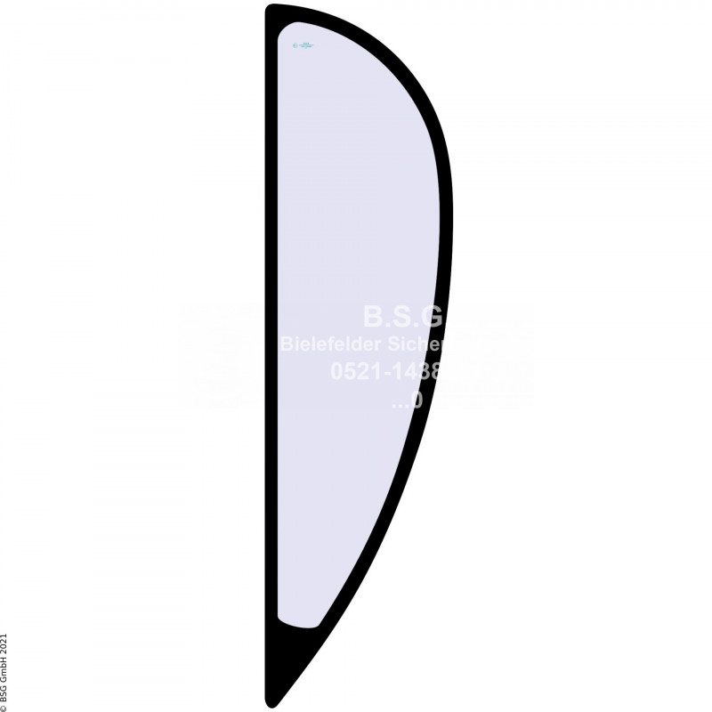 L00 - Seitenscheibe links Neuson Bagger1403, 1503, 1703, 1903, 2003, 2203 Seitenscheibe links hinten