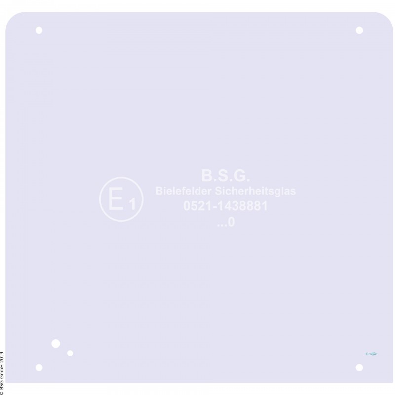 A00 - Frontscheibe Neuson Bagger2503, 3003, 3503, 3703 Frontscheibe oben