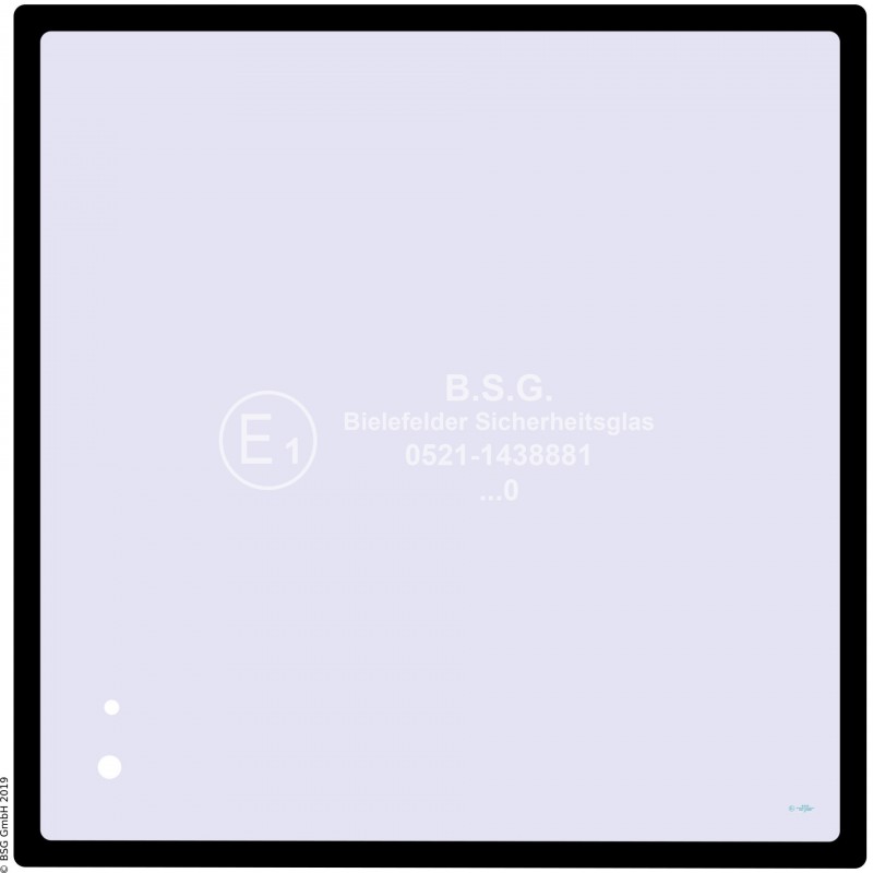 A00 - Frontscheibe PelJob BaggerEB150, EB200, EB250, EB300 Frontscheibe oben