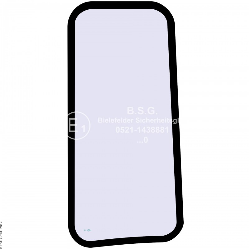 L00 - Seitenscheibe links PelJob BaggerEB150, EB200, EB250, EB300 Seitenscheibe links hinten