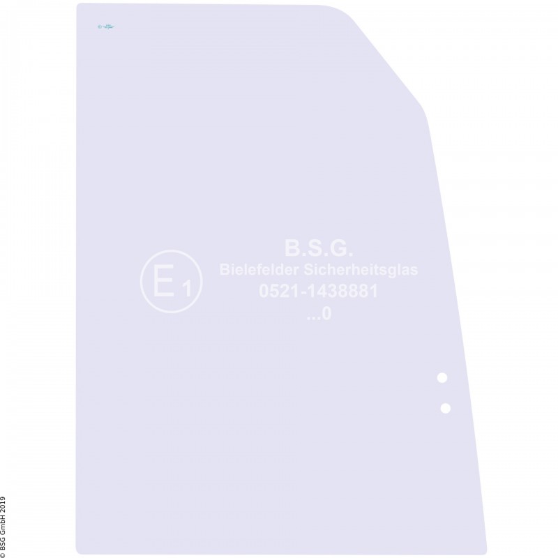 R00 - Seitenscheibe rechts PelJob BaggerEB150, EB200, EB250, EB300 Rechte vordere Schiebescheibe